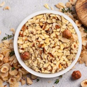 natural chopped hazelnuts